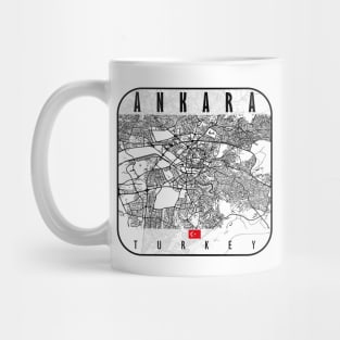 Ankara Map Turkey Mug